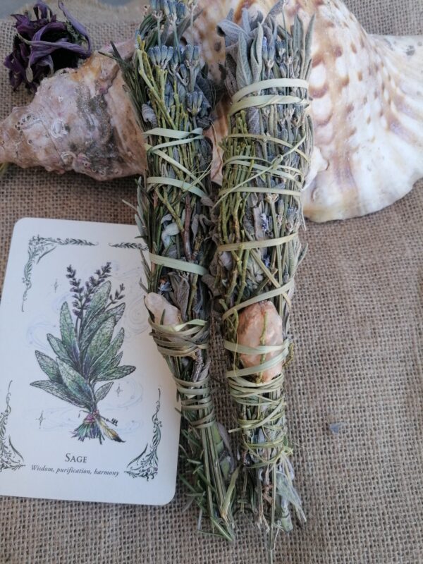 Handcrafted Smudging Stick – Moroccan Sage, Rosemary & Lavender