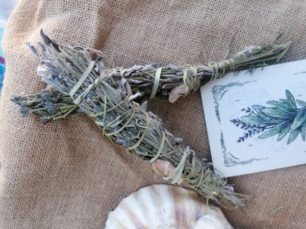 Handcrafted Smudging Stick – Moroccan Sage, Rosemary & Lavender - Image 4